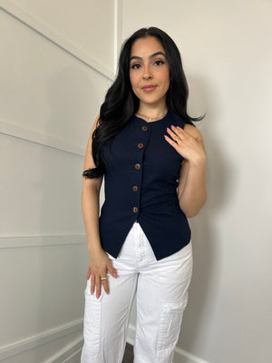 CARTER TOP (NAVY)