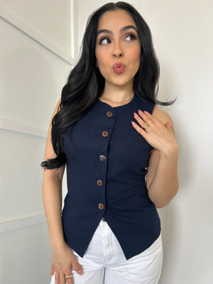 CARTER TOP (NAVY)